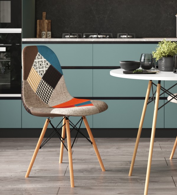 Стул Eames DSW пэчворк