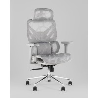 Кресло офисное TopChairs Structo серая сетка
