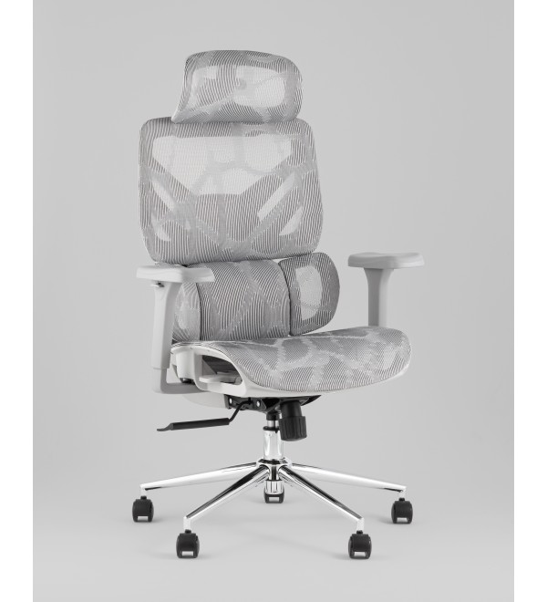 Кресло офисное TopChairs Structo серая сетка