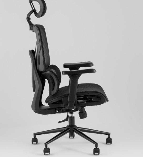 Кресло офисное TopChairs Structo черная сетка
