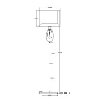 Торшер Moderli V2581-1F Dark