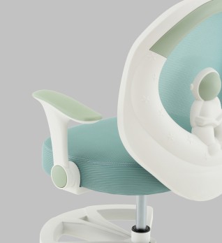 Кресло компьютерное детское TopChairs Spaceman мятный