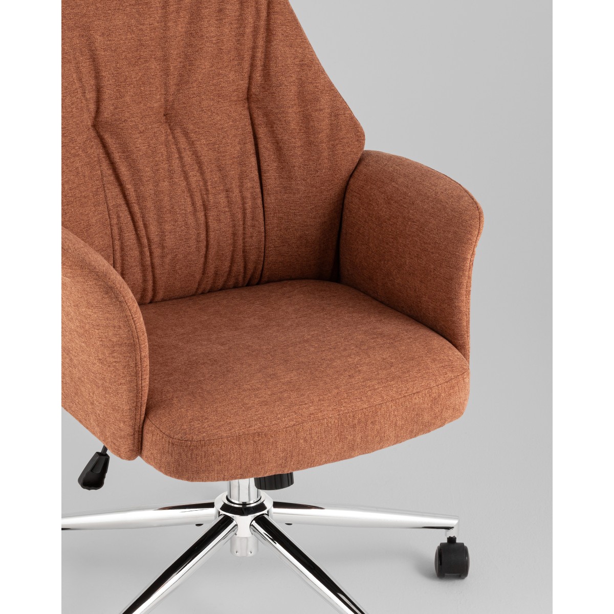 Кресло офисное TopChairs Neoma терракотовый ткань