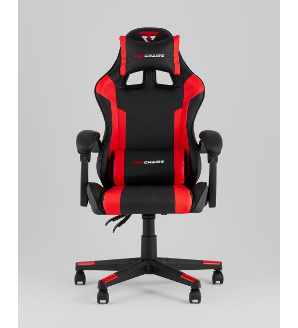 Кресло спортивное TopChairs Commander черно-красный