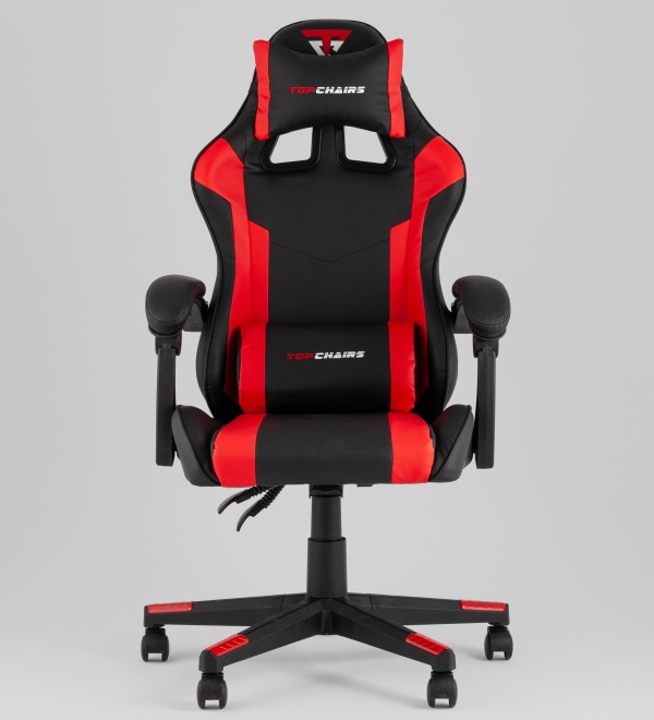 Кресло спортивное TopChairs Commander черно-красный