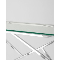 Консоль АРТ ДЕКО 115*30 серебро