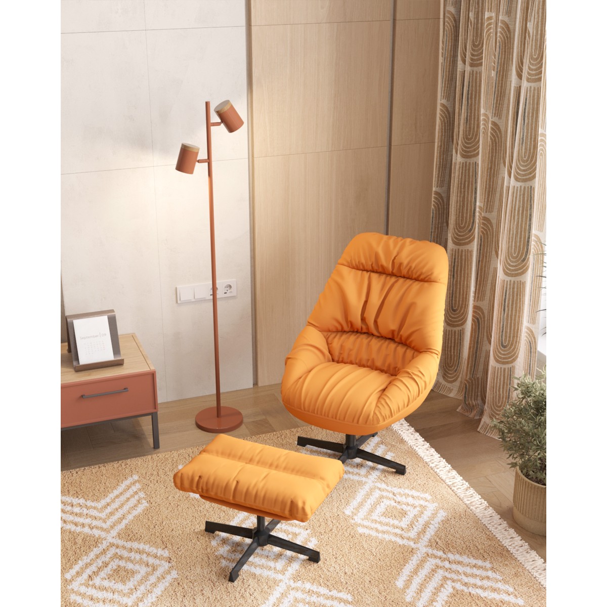 Торшер Moderli V11289-2F Asheswood