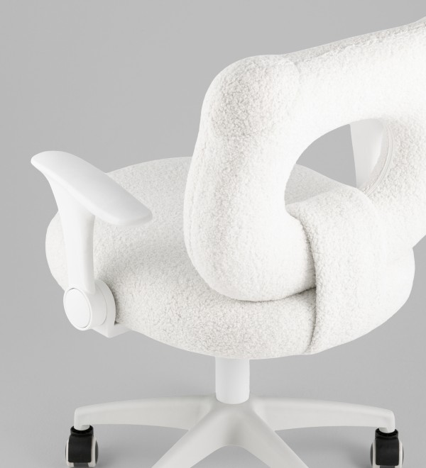 Кресло детское TopChairs 2590 белый тедди