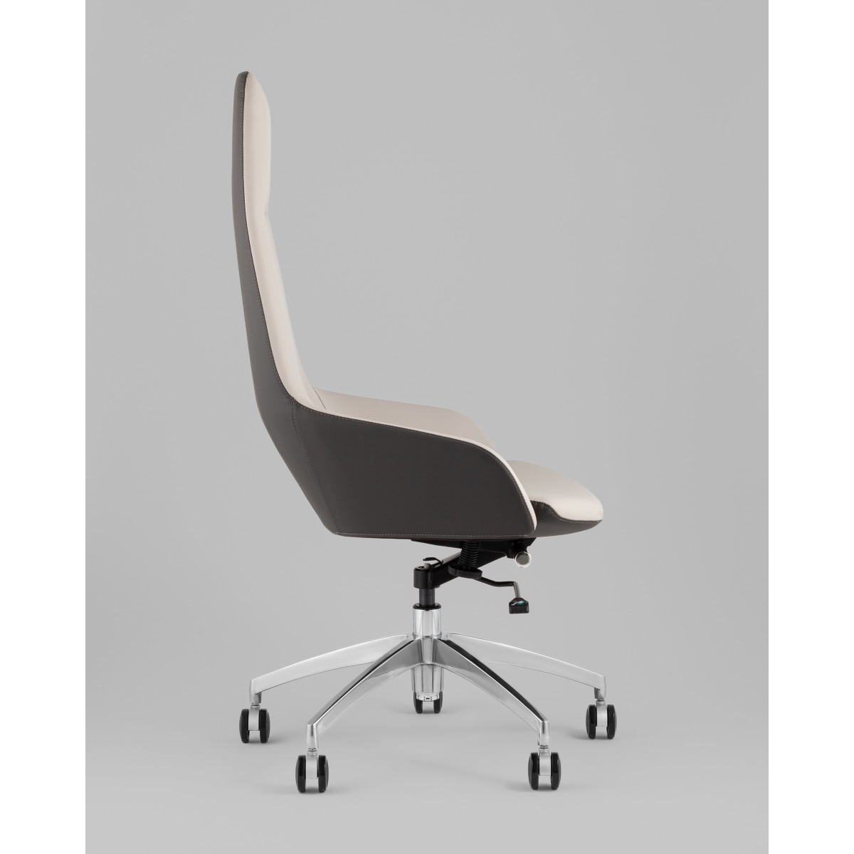 Кресло руководителя TopChairs Soulo светло-серый, серый