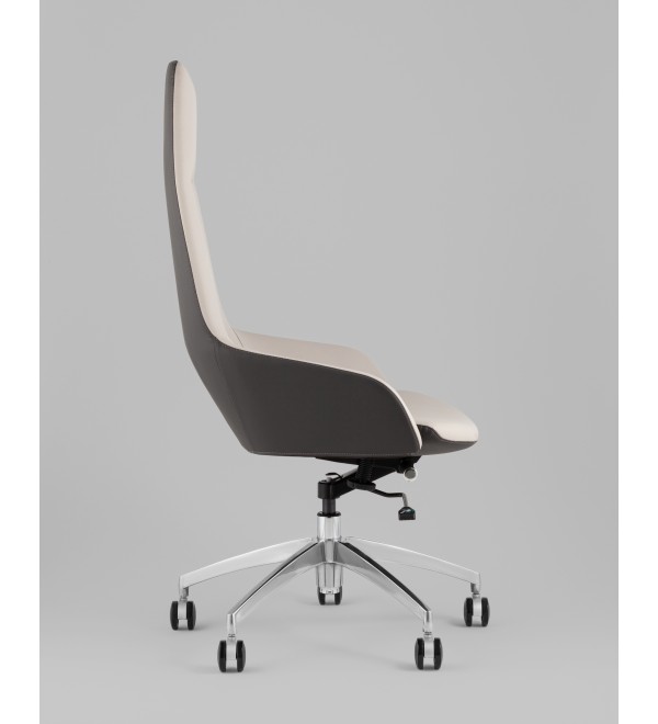 Кресло руководителя TopChairs Soulo светло-серый, серый