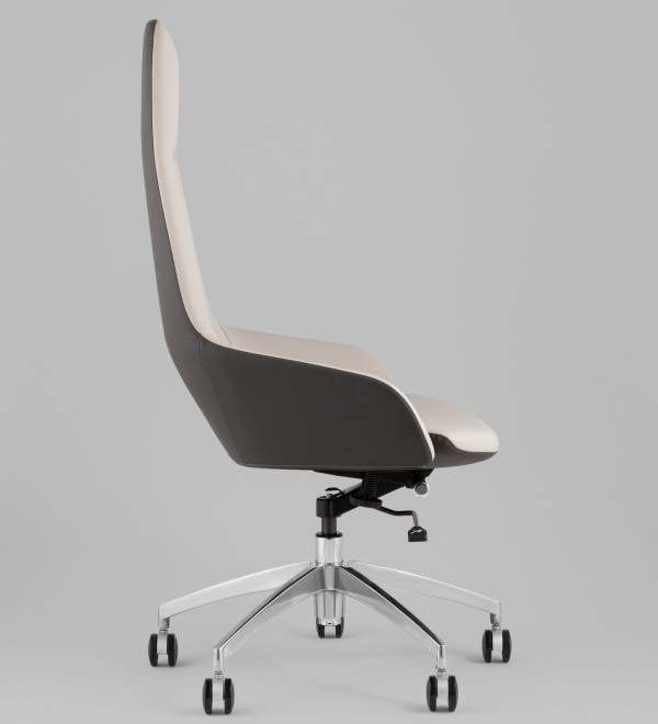 Кресло руководителя TopChairs Soulo светло-серый, серый