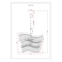 Люстра подвесная Moderli V10773-8P Wave