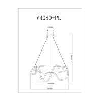 Подвесной светодиодный светильник Moderli V4080-PL True