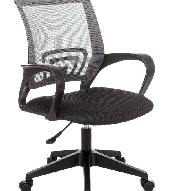 Кресло офисное TopChairs ST-Basic сетка/ткань темно-серый
