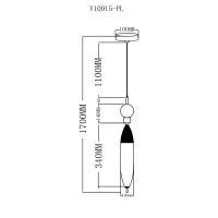 Светильник подвесной светодиодный Moderli V10915-PL Candle