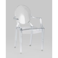 Стул Victoria Ghost с подлокотниками прозрачный