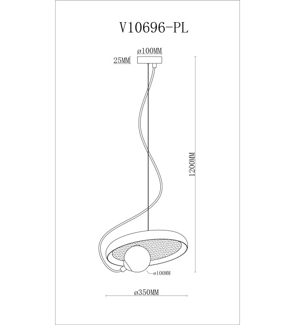 Светильник подвесной Moderli V10696-PL Cosmi