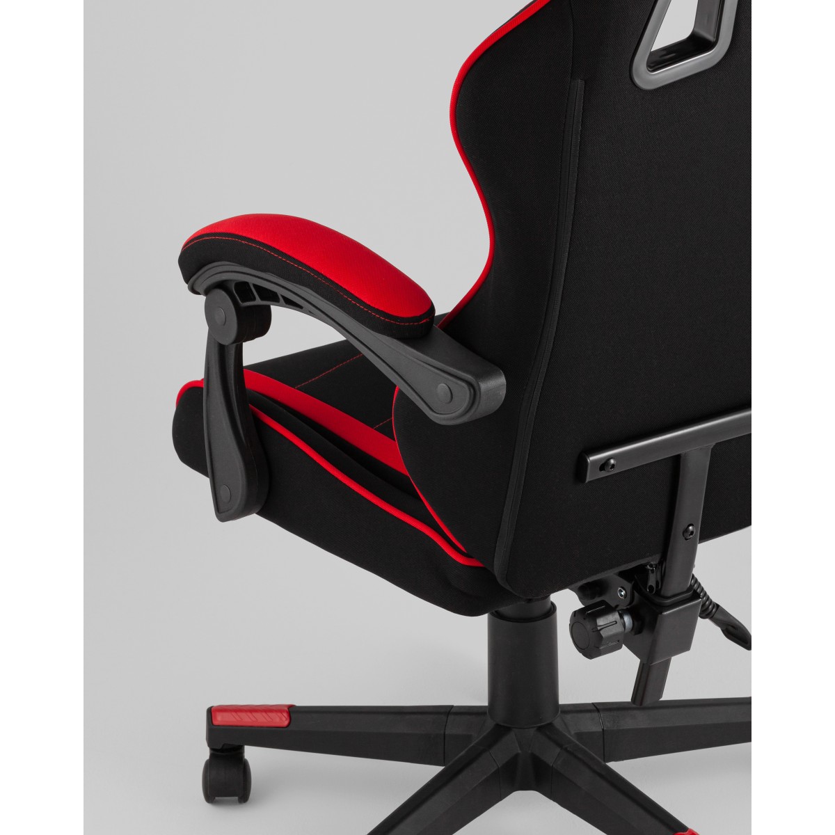 Кресло спортивное TopChairs Shadow ткань черно-красный