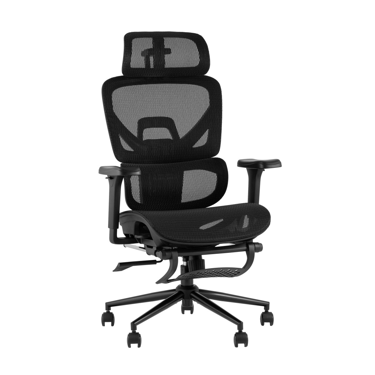 Кресло офисное TopChairs Vertus черная сетка