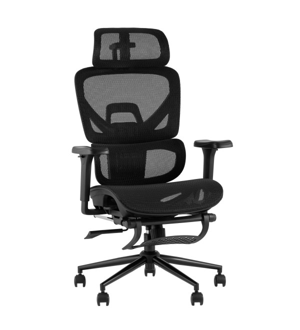Кресло офисное TopChairs Vertus черная сетка