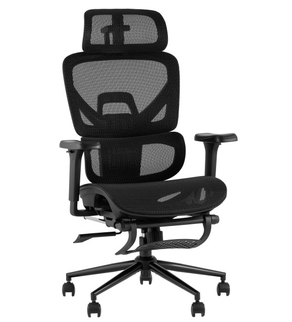 Кресло офисное TopChairs Vertus черная сетка