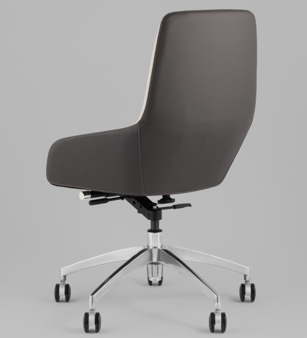 Кресло офисное TopChairs Soulo светло-серый, серый