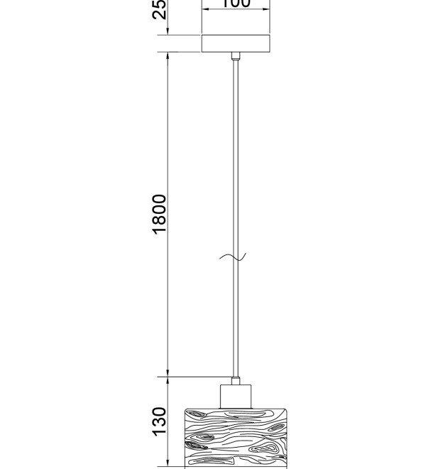 Светильник подвесной Moderli V11957-1P Walnut