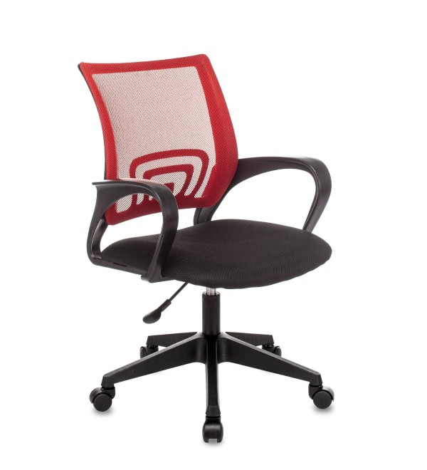 Кресло офисное TopChairs ST-Basic сетка/ткань красный