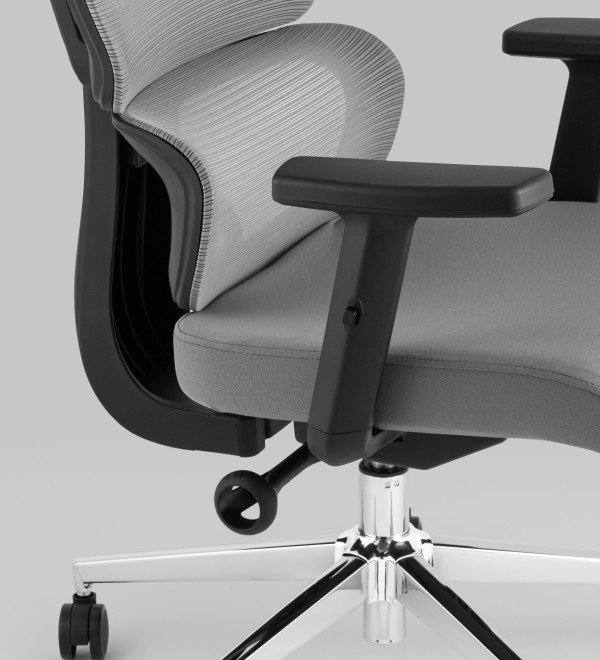 Кресло офисное TopChairs Techno серый