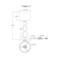 Лампа настольная Moderli V10552-1T Macadamia