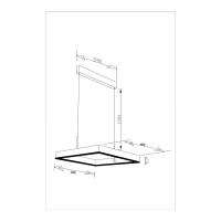 Светодиодный подвесной светильник Moderli V2452-PL Straight