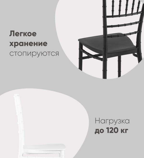 Стул Chiavari (Кьявари) пластик белый