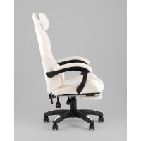 Кресло спортивное TopChairs MG-7019 букле белый