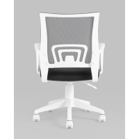 Кресло офисное TopChairs ST-BASIC-W серый крестовина пластик белый
