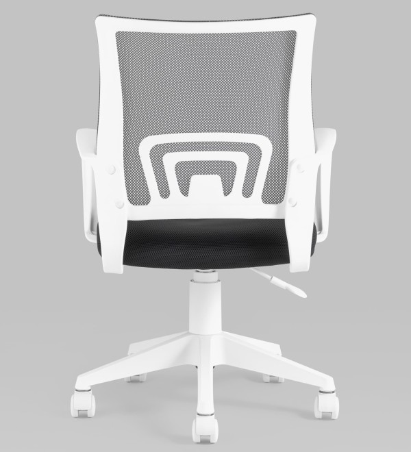 Кресло офисное TopChairs ST-BASIC-W серый крестовина пластик белый