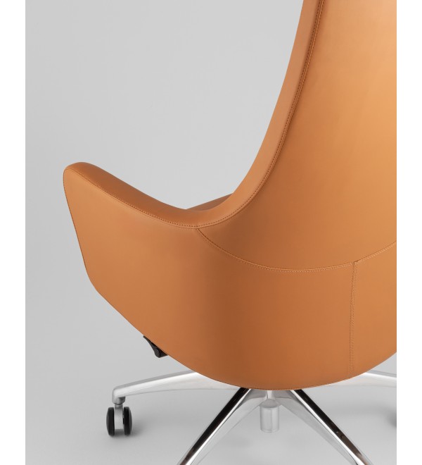 Кресло руководителя TopChairs Ferris коричневое