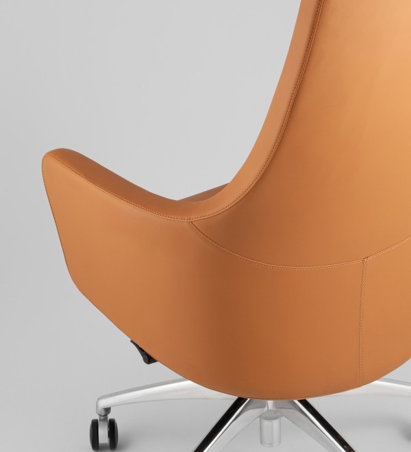 Кресло руководителя TopChairs Ferris коричневое