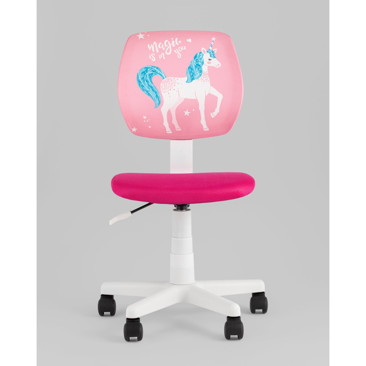 Кресло компьютерное детское ЛОЛО Unicorn, пластик белый