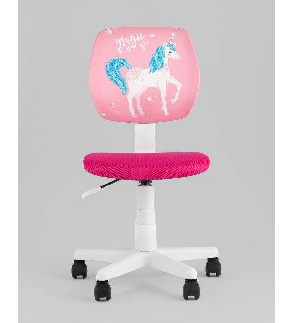 Кресло компьютерное детское ЛОЛО Unicorn, пластик белый
