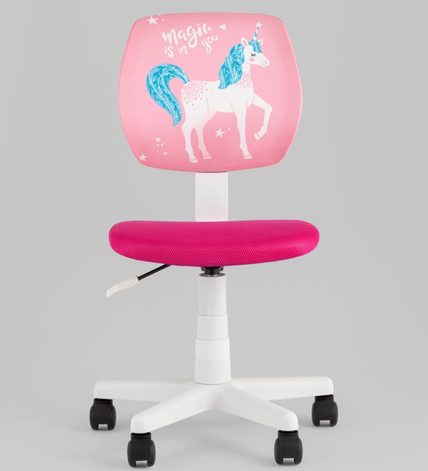 Кресло компьютерное детское ЛОЛО Unicorn, пластик белый