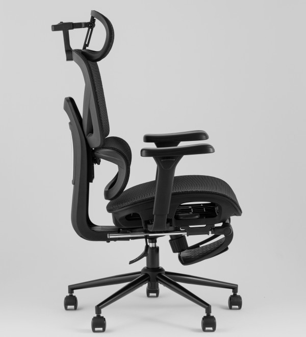 Кресло офисное TopChairs Vertus черная сетка