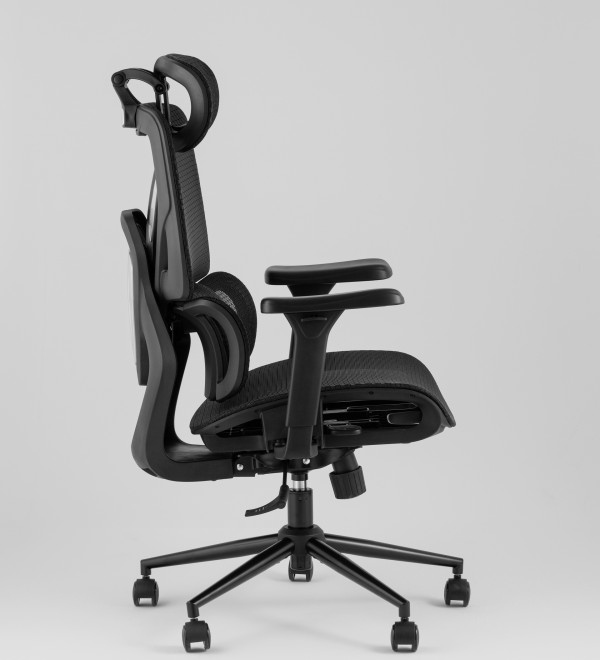 Кресло офисное TopChairs Structo черная сетка