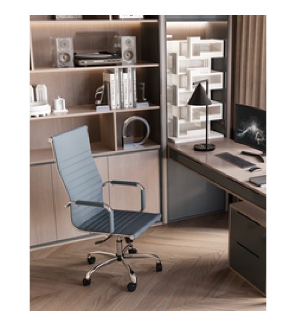 Кресло руководителя TopChairs City серый