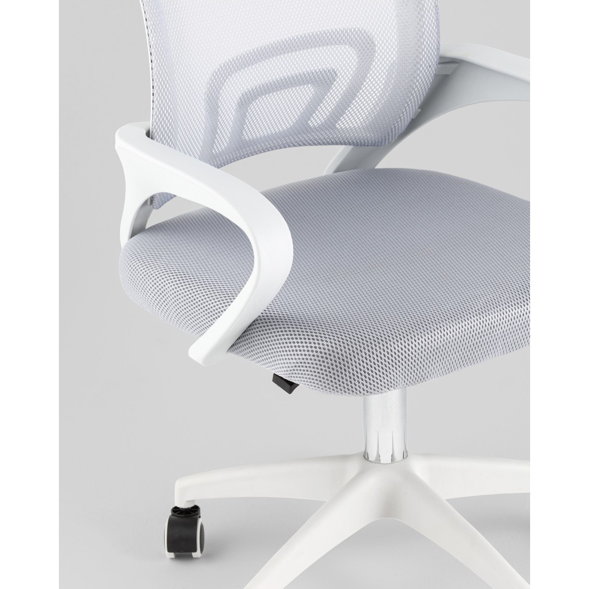 Кресло офисное TopChairs Simple SN серый пластик белый
