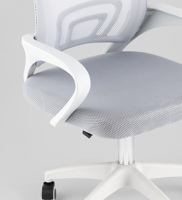 Кресло офисное TopChairs Simple SN серый пластик белый