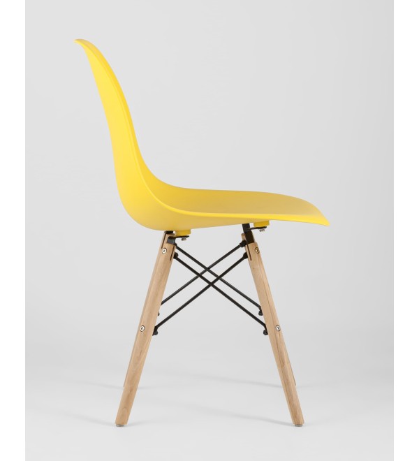 Стул Eames Style DSW желтый x4 (разборный каркас)