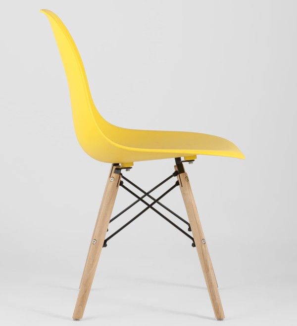 Стул Eames Style DSW желтый x4 (разборный каркас)