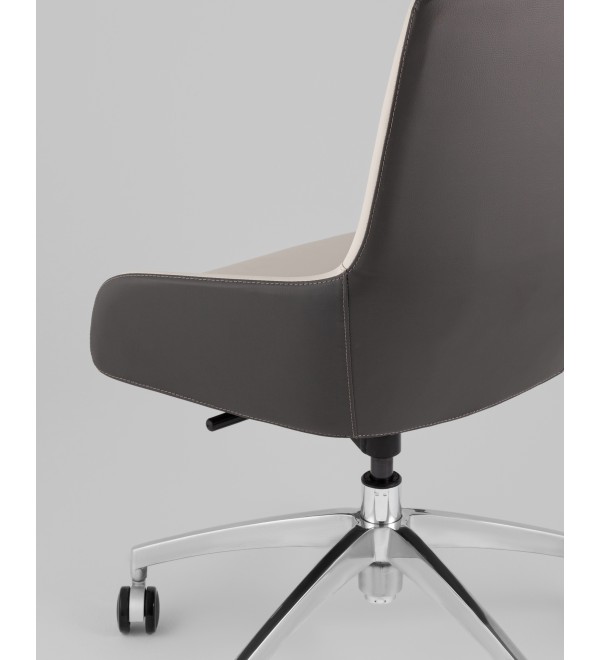 Кресло офисное TopChairs Soulo светло-серый, серый