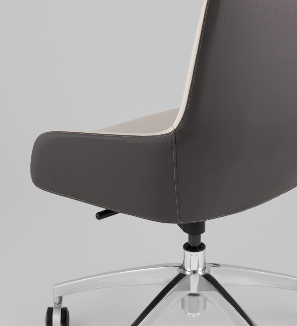 Кресло офисное TopChairs Soulo светло-серый, серый