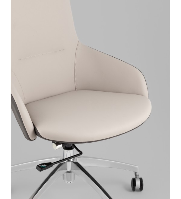 Кресло офисное TopChairs Soulo светло-серый, серый